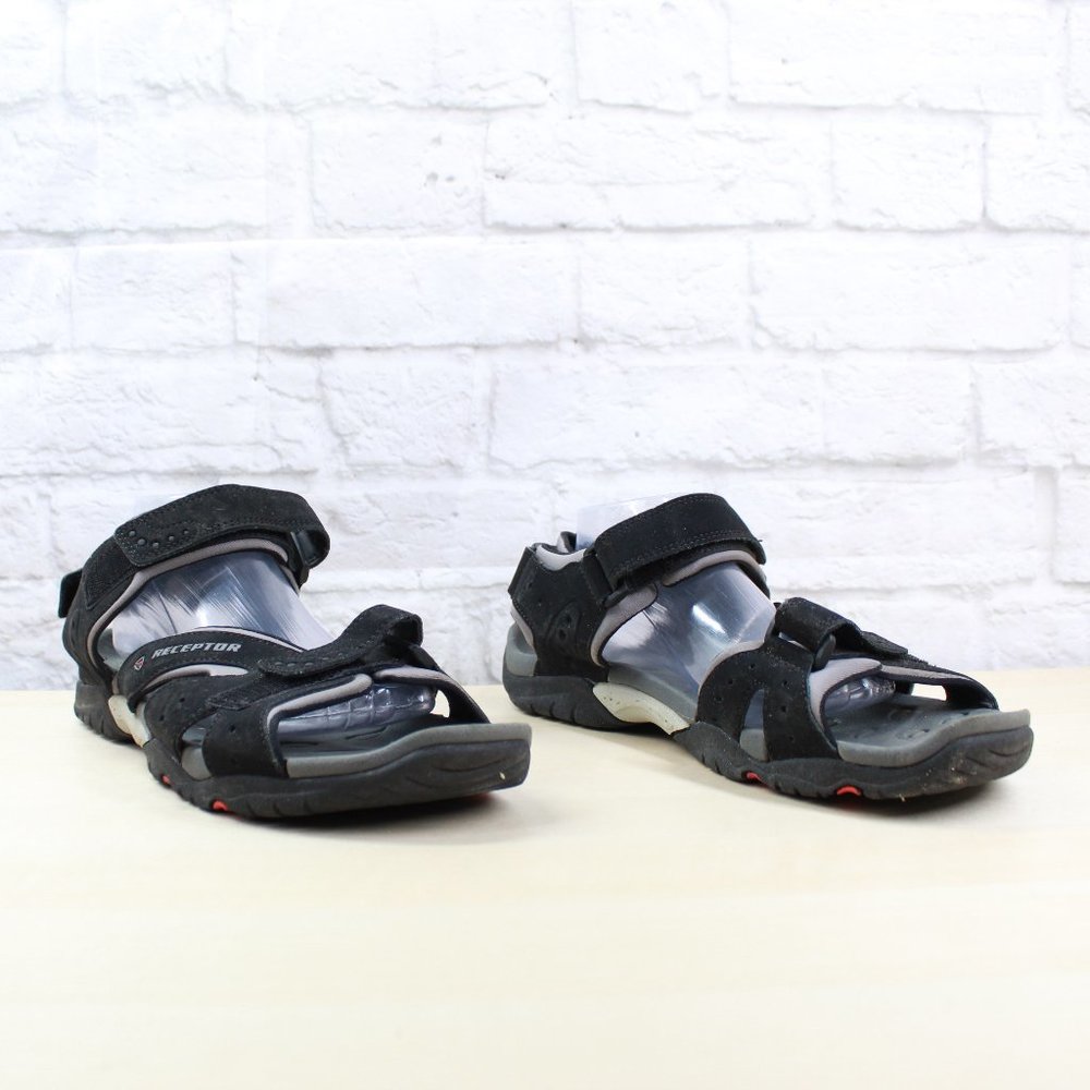 Ecco Women's Receptor Yucatan Black Suede Waterproof Hiking Sport Sandals 10.5 - Picture 3 of 9